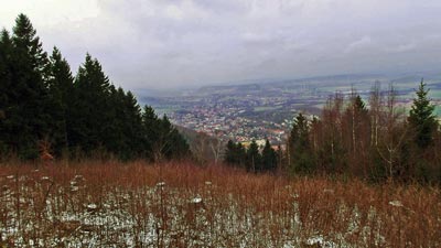 Unterwegs ein Blick nach BadHarzburg