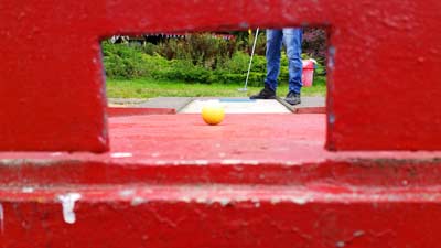 Die Minigolf-Anlage in Bad Sachsa