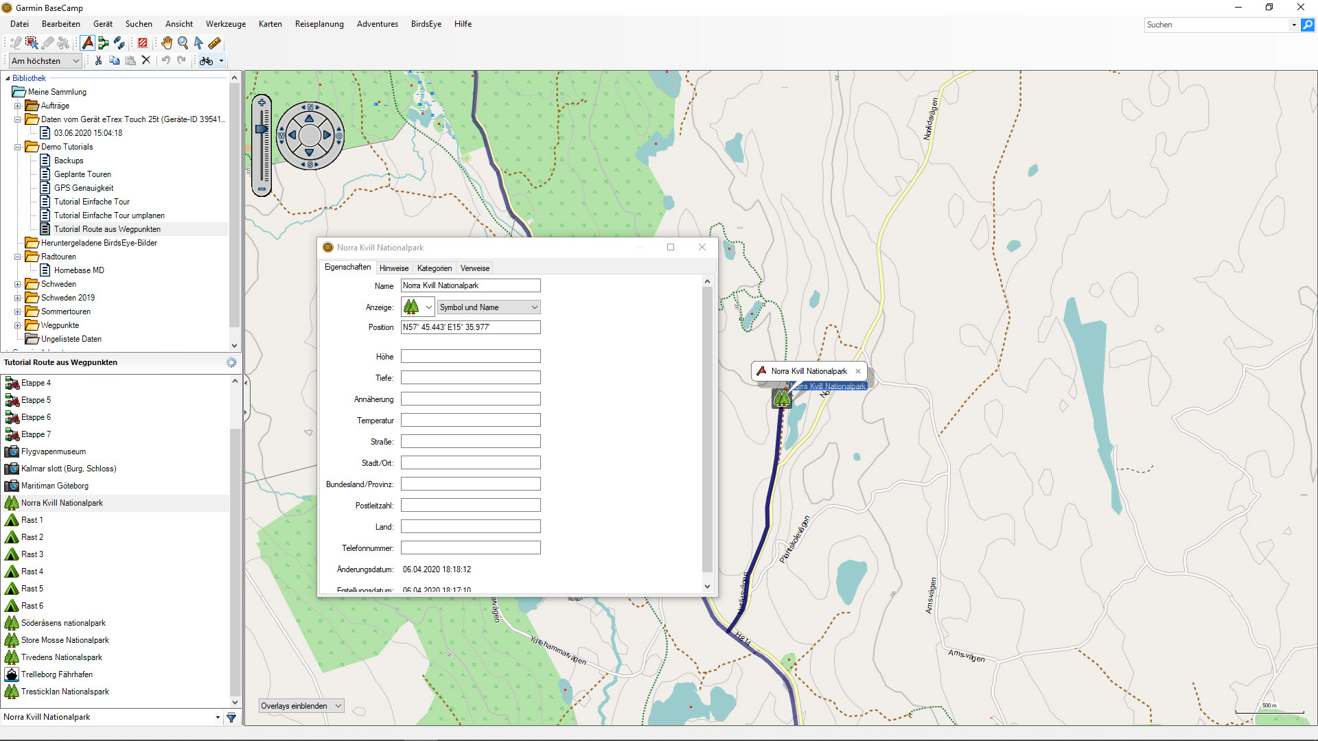 garmin basecamp trip planner tutorial