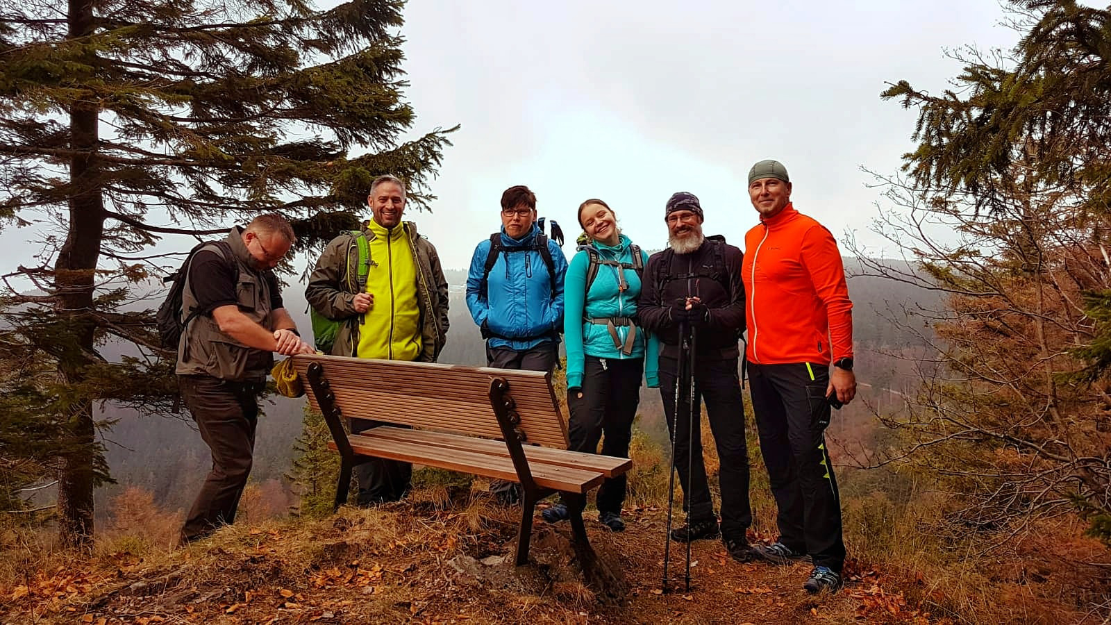 Tolle Aussicht vom Sachsenstein bei Gehlberg im Thüringer Wald