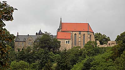 Schlossmansfeld nahe am Lutherweg