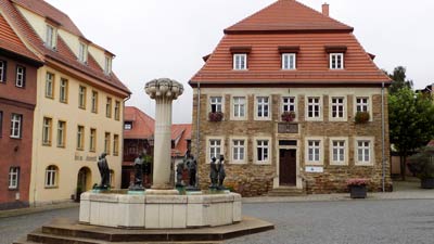 Der Knappenbrunnen in Eisleben