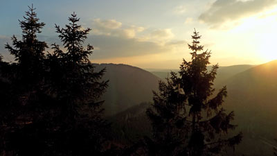 Sonnenuntergang im Okertal