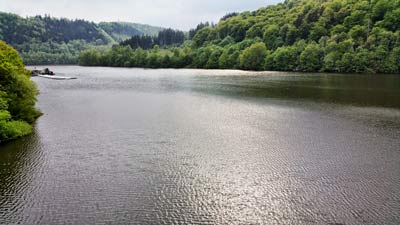 Blick auf die Talsperre Wendefurth