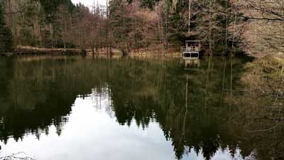 Die Schutzhütte am Silberborn bei Wippra